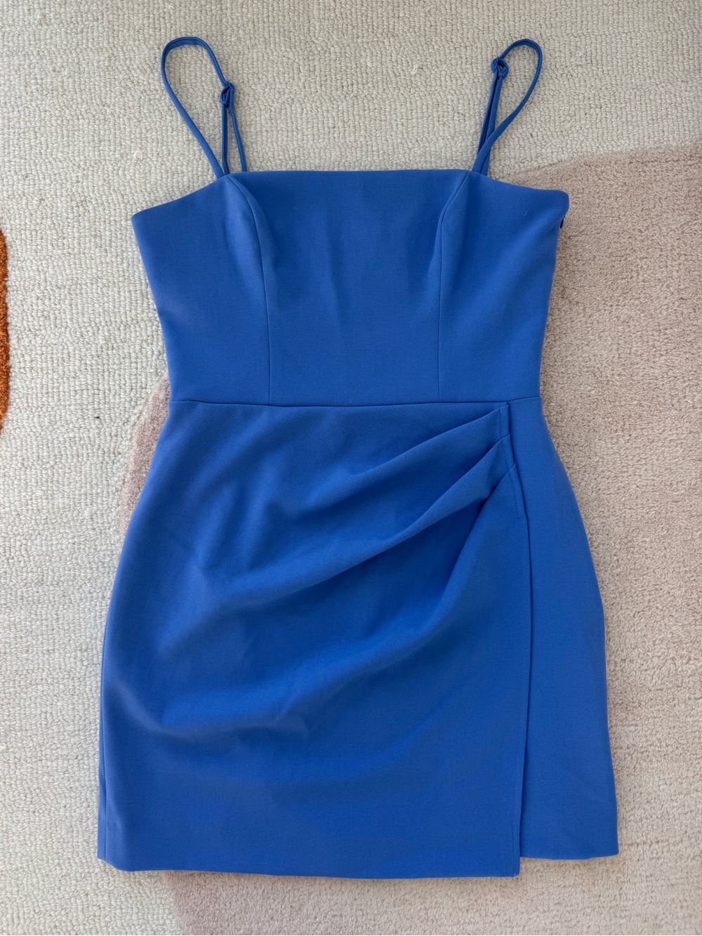 French Connection Royal Blue Spaghetti-Strap Mini Dress